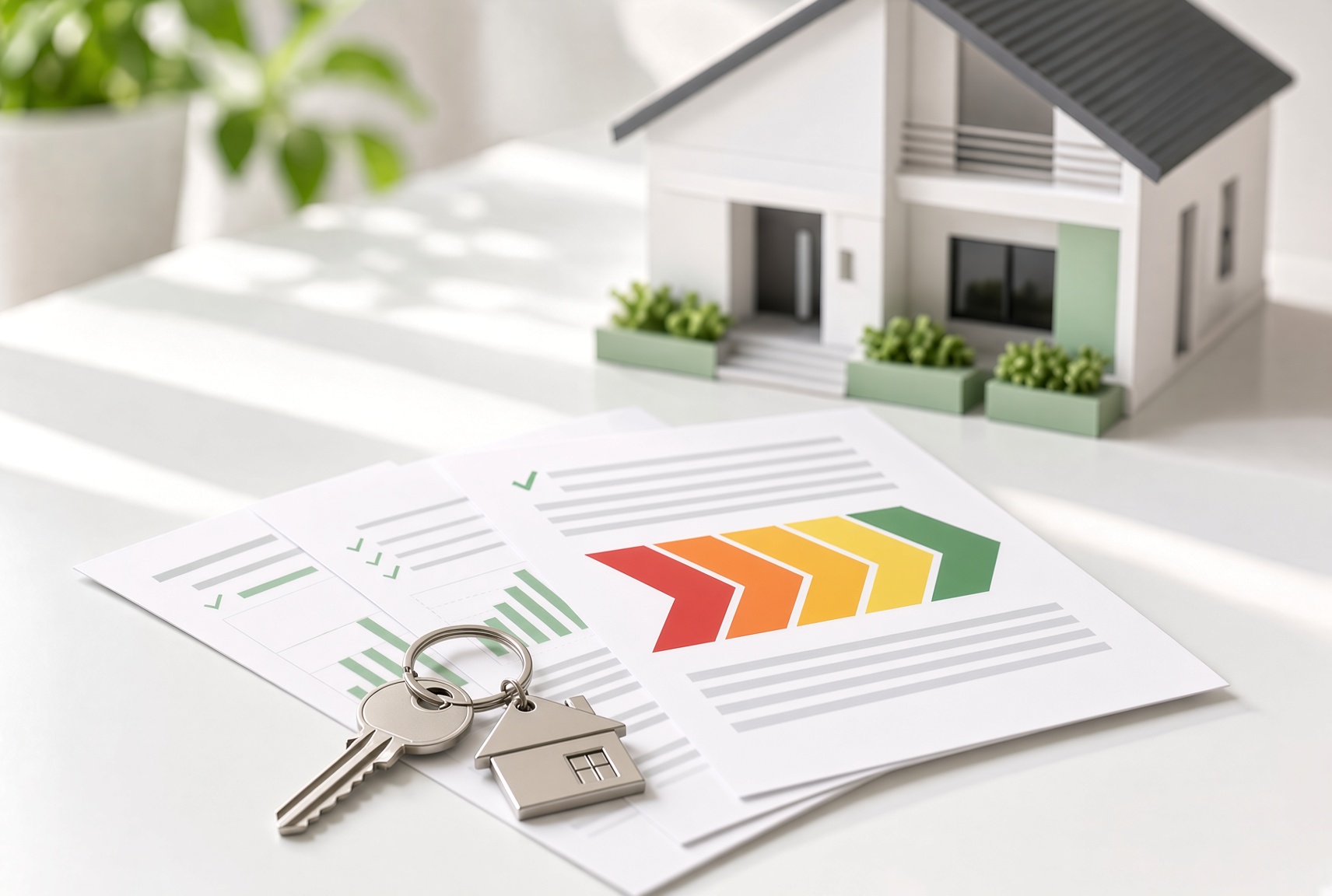 Verhuur pakket met energielabel, adviesrapport en huissleutel bij een woning
